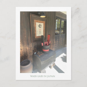Modern Vintage Wabi Sabi Japan Photo Postcard