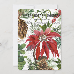 Modern vintage winter garden floral