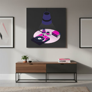 Modern Vinyl Coffee Poster 