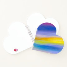Modern Violet and Golden Ray Abstract Notebook