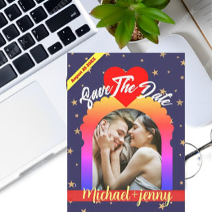 Modern VIP Minimalist Personalize Photo Wedding Invitation