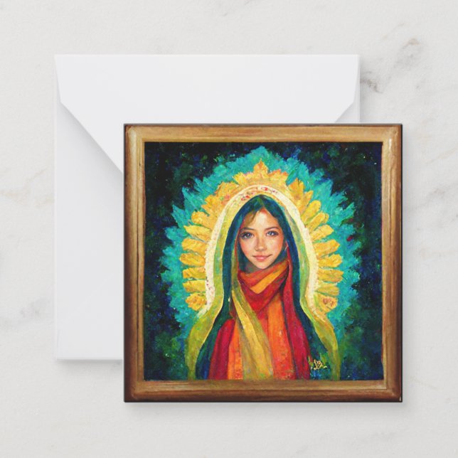 Modern Virgin of Guadalupe Card (Front)