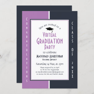 Modern Virtual Graduation Party Invitation