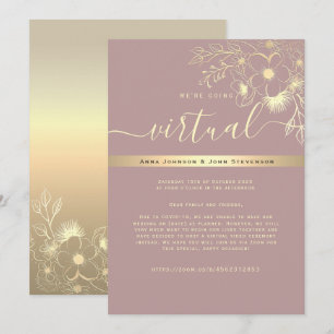 Modern Virtual Wedding Invitation