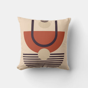 Modern wall art throw pillow