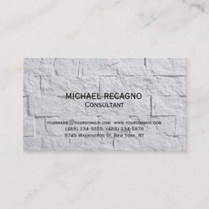 Modern Wall Brick Consultant Business Card