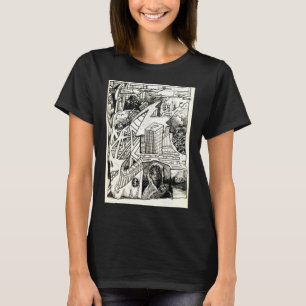 "Modern Warfare" ink drawing T-shirt