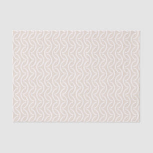 Modern Warped Chain Oatmeal Tissue Paper