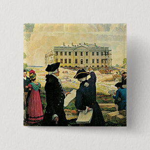 Modern Washington 2 Inch Square Button