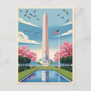 Modern Washington, D.C , United States   USA  Holiday Postcard