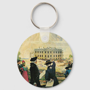 Modern Washington Keychain