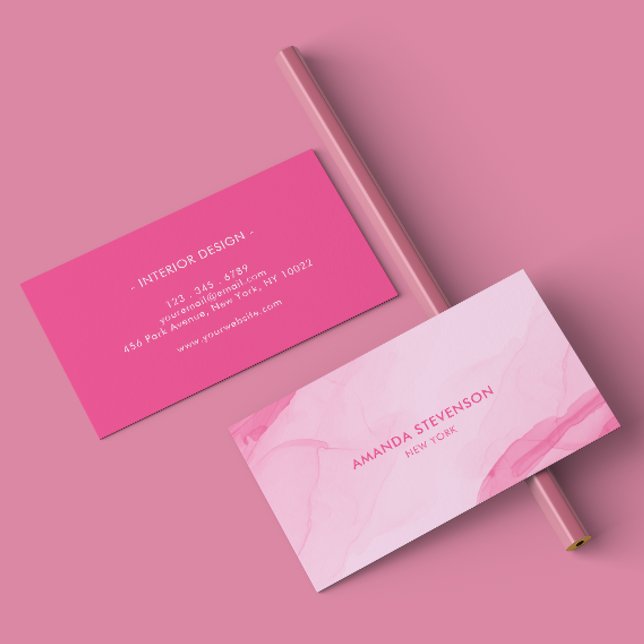 Modern watercolor abstract II Business Card (Creator Uploaded)