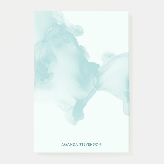 Modern watercolor abstract post-it notes (Front)