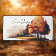 Modern Watercolor Autumn Forest