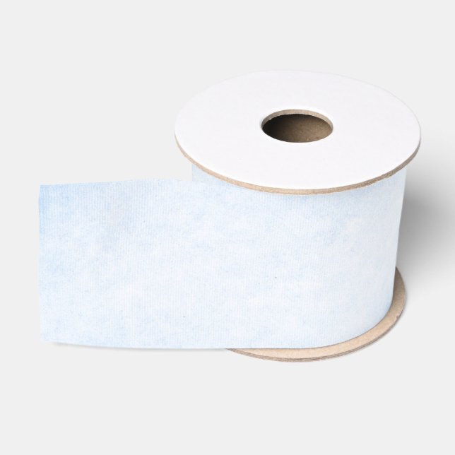 Modern Watercolor Blue Clouds Grosgrain Ribbon (Spool)