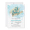 Modern Watercolor Blue Gold Oh Baby Shower