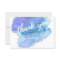 Modern Watercolor Blue Teal Turquoise THANK YOU