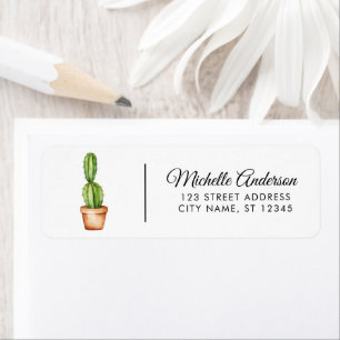 Modern Watercolor Cactus Cacti Desert Succulent 