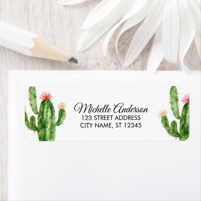 Modern Watercolor Cactus Cacti Desert Succulent (Insitu)