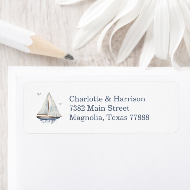 Modern Watercolor Coastal Seascape Wedding (Insitu)