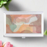 Modern Watercolor Colourful Abstract Monogram Name Business Card Holder<br><div class="desc">Make a professional statement with our Modern Abstract Watercolor Colourful Monogram Name Business Card Case. Designed for the contemporary professional,  this case boasts vibrant watercolor designs and a personalized monogram,  adding a touch of artistic elegance to your business essentials. Showcase your individuality while keeping your cards organized in style.</div>