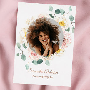 Modern Watercolor Colourful Beauty Frame Rose Gold