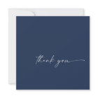 Modern Watercolor Coordinate | Blue Thank You Card