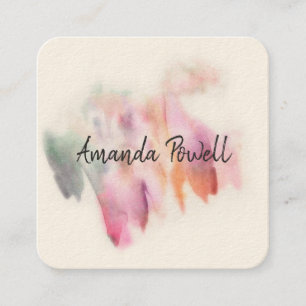 modern watercolor custom business cards templates