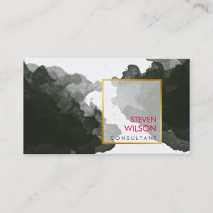 Modern Watercolor Elegant Artist Professional Business Card