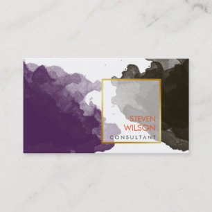 Modern Watercolor Elegant Artist Professional Business Card