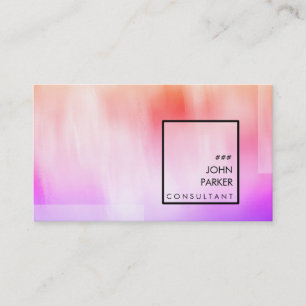 Modern Watercolor Elegant Artist Professional Business Card
