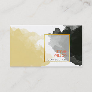Modern Watercolor Elegant Artist Professional Business Card