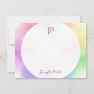 Modern Watercolor Elegant Template Script Monogram