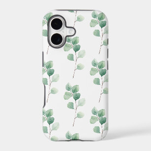 Modern Watercolor Eucalyptus Green Pattern