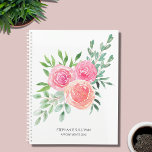 Modern Watercolor Floral Appointments  Planner<br><div class="desc">This floral appointments planner is decorated with a watercolor bouquet of roses and foliage in shades of pink, coral, and green. Easily customizable. Use the Design Tool to change the text size, style, or colour. As we create our artwork you won't find this exact image from other designers. Original Watercolor...</div>