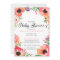 MODERN WATERCOLOR FLORAL baby shower invitation