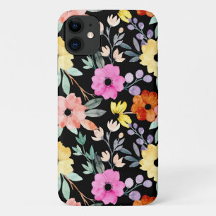 Modern Watercolor Floral Botanical Flowers Case-M iPhone 11 Case
