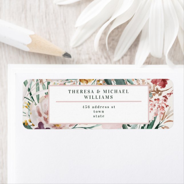 Modern watercolor floral elegant personalized (Insitu)