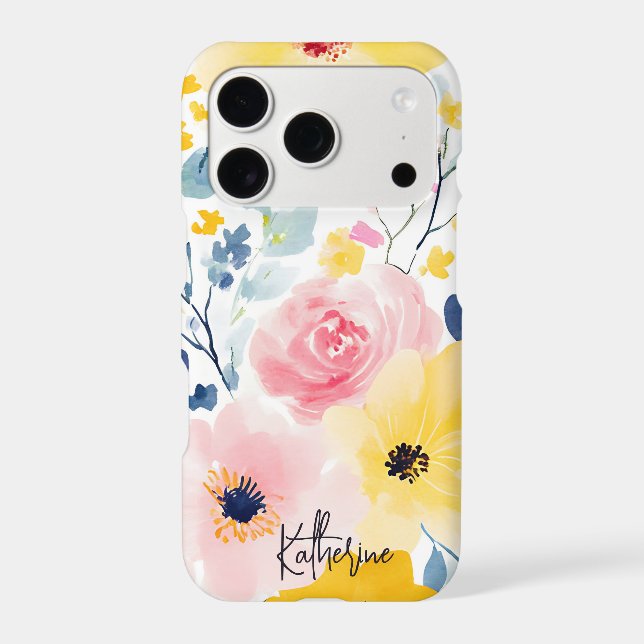 Modern Watercolor Floral Pattern (Back)