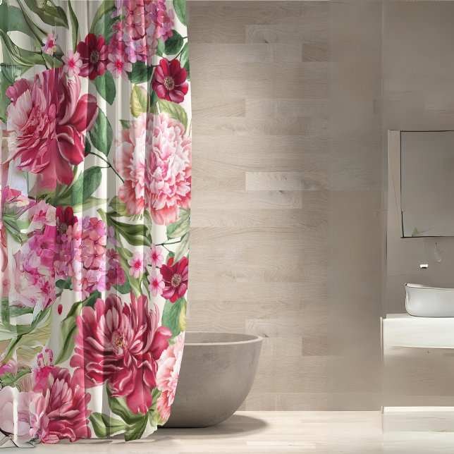 Modern Watercolor floral pink red flowers (Creator Uploaded)