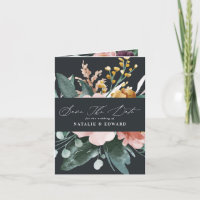 Modern watercolor foliage elegant script wedding
