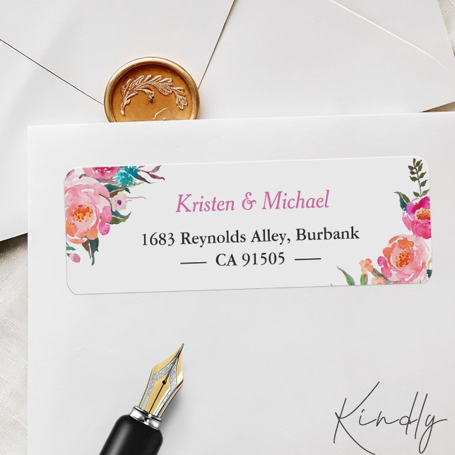 Modern Watercolor Fuchsia Pink Garden Floral (Creator Uploaded)