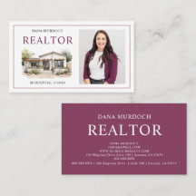 Modern Watercolor Home Realtor Business Card