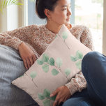 Modern Watercolor Leaves Pattern  Accent Pillow<br><div class="desc">Modern Watercolor Leaves Pattern</div>