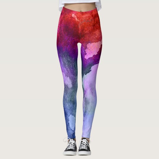 Modern Watercolor Leggings