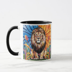 Modern Watercolor lion  Mug