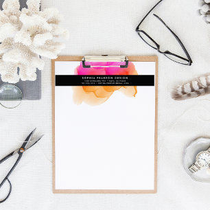 Modern Watercolor Logo Letterhead