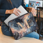 Modern Watercolor Marble Pink Blue Gold Monogram Laptop Sleeve<br><div class="desc">Discover modern sophistication with our Modern Watercolor Marble Pink Blue Gold Monogram laptop sleeve. This sleek sleeve features a captivating blend of pink and blue watercolor marble,  complemented by a personalized Pink monogram. Protect your laptop in style with this chic accessory,  merging elegance with contemporary design.</div>