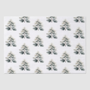 Modern Watercolor Minimalist Christmas  Tissue Paper