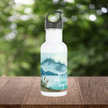 Modern Watercolor Nature Let's The Adventure Begin 532 Ml Water Bottle<br><div class="desc">Modern Watercolor Nature Let's The Adventure Begin</div>
